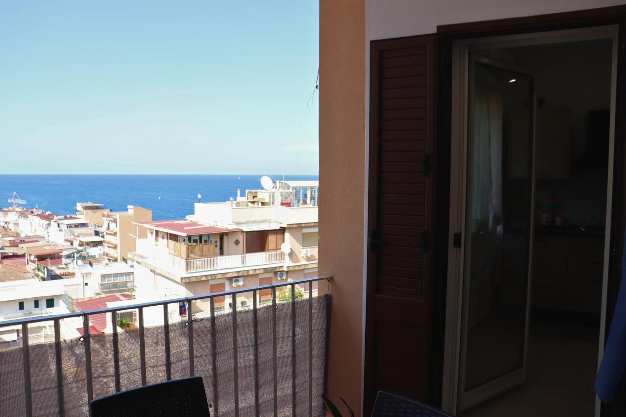 Appartement Rineddahouse Arenella - Vista Mare Panoramica A Palermo Con Parcheggio Privato Extérieur photo